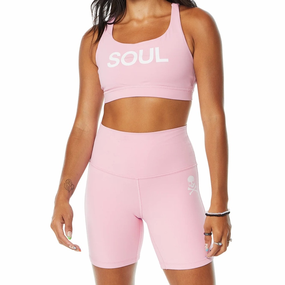 Soul Cycle Align short set vita pink